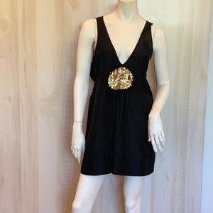 Sass and Bide black mini dress with ruffle back 6